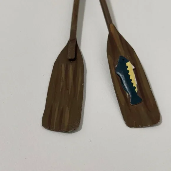 Vintage Fish With Oars Christmas Ornament - Picture 11 of 11